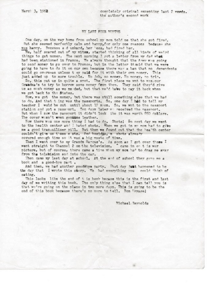 Michael Grant - My Last Four Months - 3.3.1962